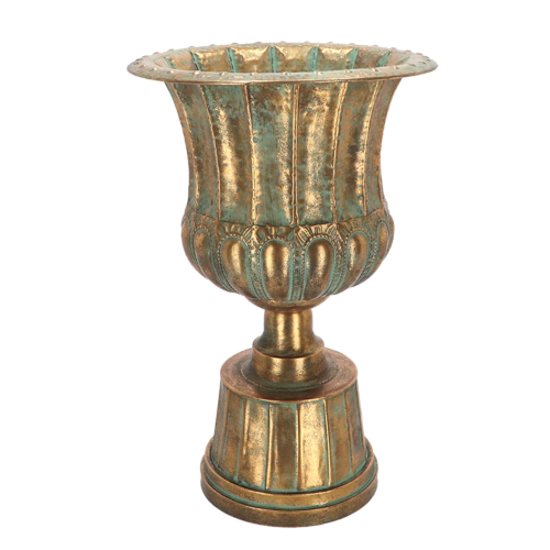 Planter - Aged Metal French Urn (70cm)