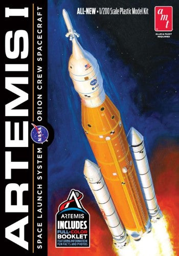 Detailed 1/200 scale model of the NASA Artemis-1 Rocket kit featuring 38 parts for an engaging build experience.