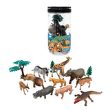 WILD ANIMALS Toy Set - AP (13PC BUCKET)