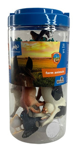 FARM ANIMALS Toy Set - AP (13PC BUCKET)