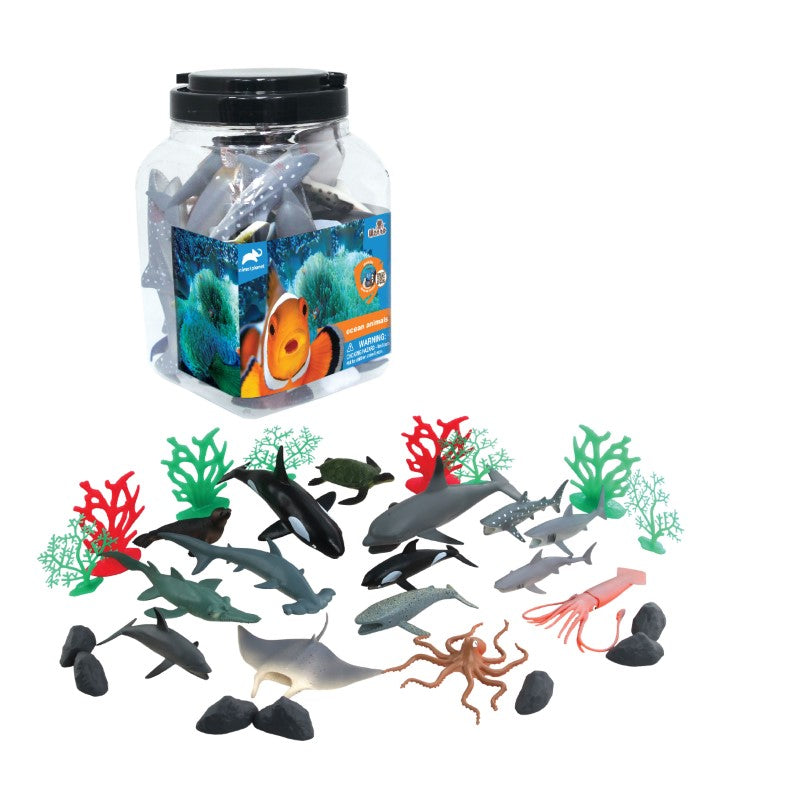 OCEAN ANIMALS Toy Set - AP (30PC BUCKET)