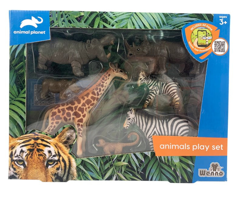 WILD ANIMALS Toy Set - AP (7PC WINDOW BOX)