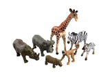 WILD ANIMALS Toy Set - AP (7PC WINDOW BOX)