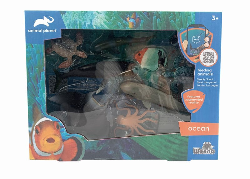 OCEAN ANIMALS Toy Set - AP (9PC WINDOW BOX)