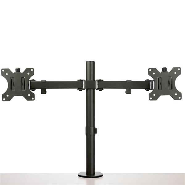Desk Mount Dual Monitor Arm - Desk Clamp/Grommet - 32" Display