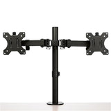 Desk Mount Dual Monitor Arm - Desk Clamp/Grommet - 32" Display