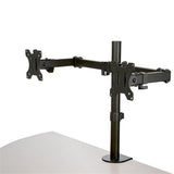 Desk Mount Dual Monitor Arm - Desk Clamp/Grommet - 32" Display