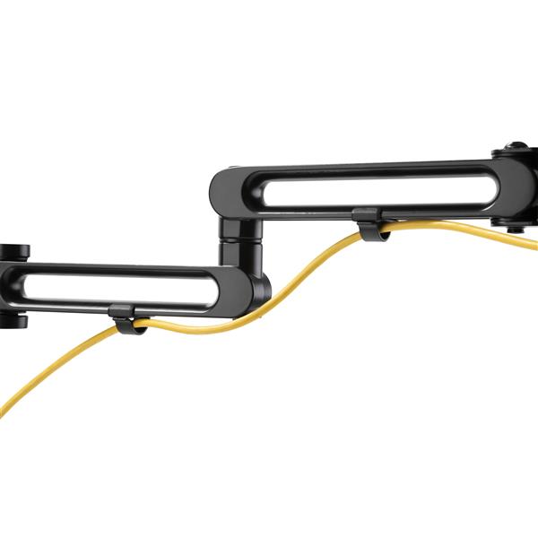 Desk Mount Dual Monitor Arm - Desk Clamp - Articulating - VESA