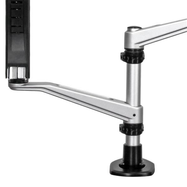 Desk Mount Dual Monitor Arm - Full Motion - Tool-less - Up to 30" VESA Monitors