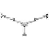 Desk Mount Dual Monitor Arm - Premium - For up to 27" Monitors