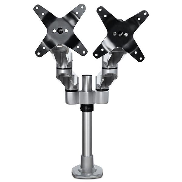 Desk Mount Dual Monitor Arm - Premium - For up to 27" Monitors