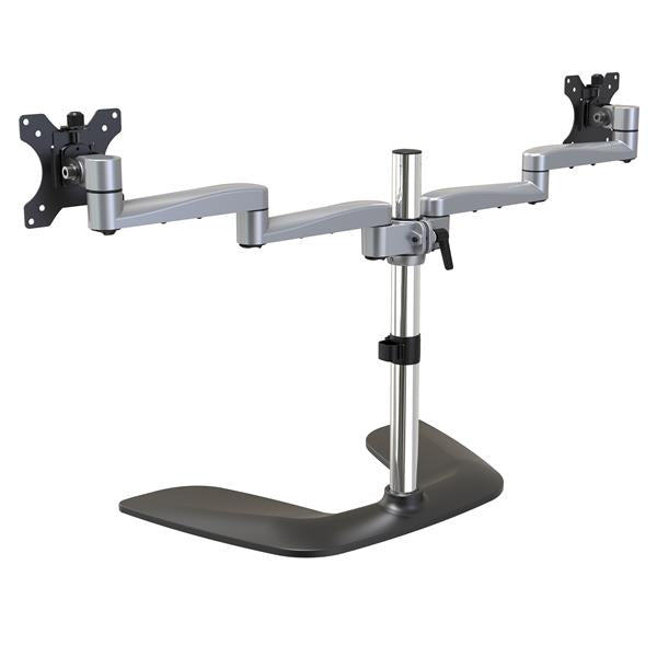Dual-Monitor Stand - Articulating - Steel & Aluminum