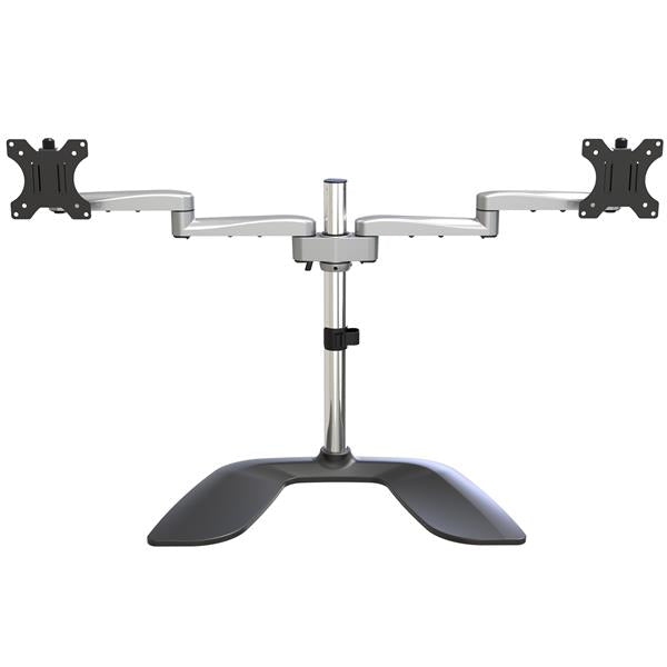 Dual-Monitor Stand - Articulating - Steel & Aluminum