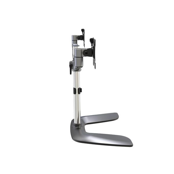 Dual-Monitor Stand - Articulating - Steel & Aluminum