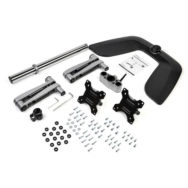 Dual-Monitor Stand - Articulating - Steel & Aluminum