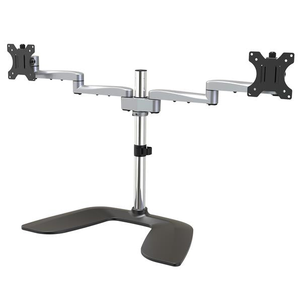 Dual-Monitor Stand - Articulating - Steel & Aluminum