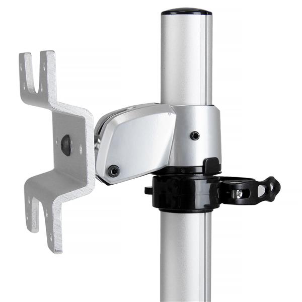 Single Monitor Stand - For up to 34" VESA Mount Monitors - Steel - Silver