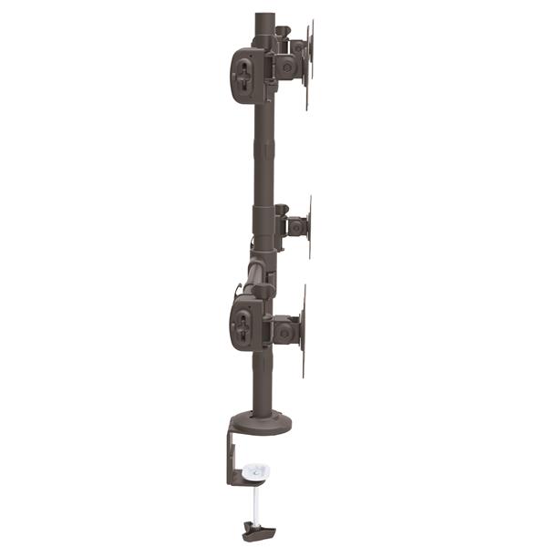 Desk-Mount Quad-Monitor Arm - Articulating - Heavy Duty Steel
