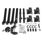Desk-Mount Quad-Monitor Arm - Articulating - Heavy Duty Steel