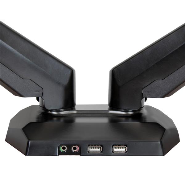 Desk-Mount Dual Monitor Arm - Full Motion - Articulating