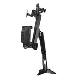 Sit Stand Dual Monitor Arm - Adjustable Desk Mount Workstation