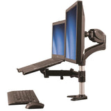 Desk-Mount Monitor Arm with Laptop Stand - Full Motion - Articulating