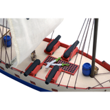 Wooden Ship & Fittings - Art & Kids: PirateShip w/paint