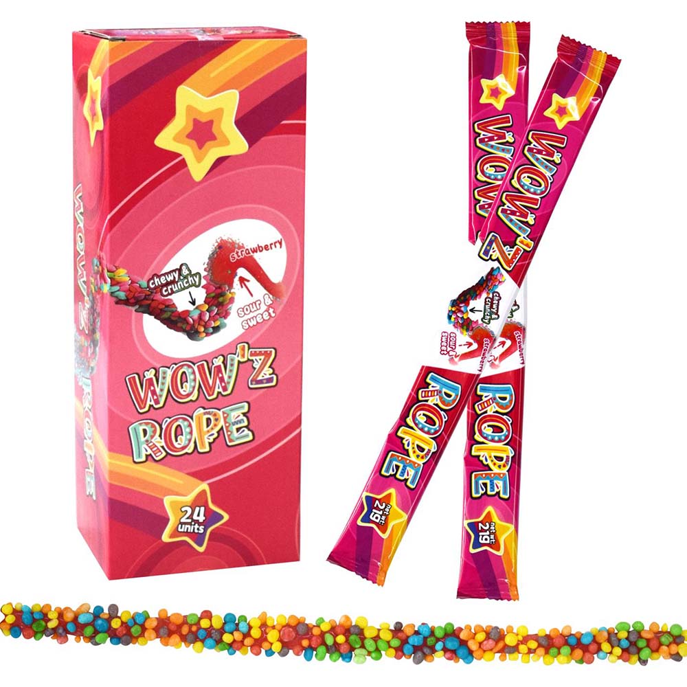 Wow’Z Rope Strawberry 21g - Pack of 24