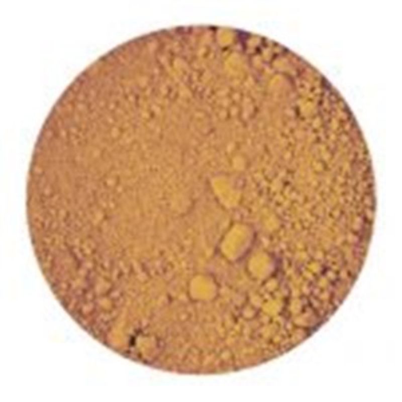 Art Spectrum Dry Ground Pigment in Yellow Oxide, a pure, lightfast pigment for creating custom artists' colors.