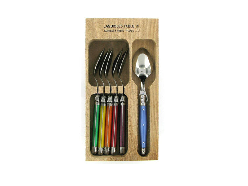 Verdier Teaspoons Set 6 Coloured