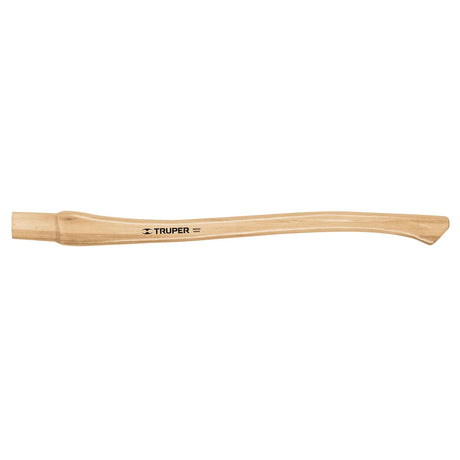 28-inch hickory axe handle for 1/2 eye axes, designed for durability, comfort, and shock absorption during outdoor tasks.