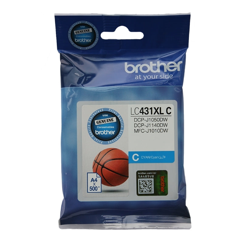 Brother LC431XLC Cyan HY Ink