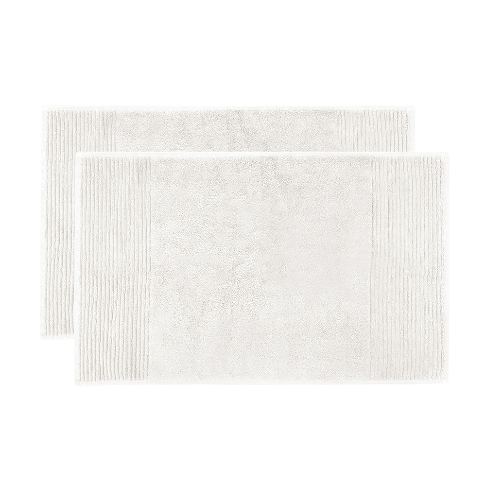 Elvire Bath Mat 2 Pack Ivory- Bambury
