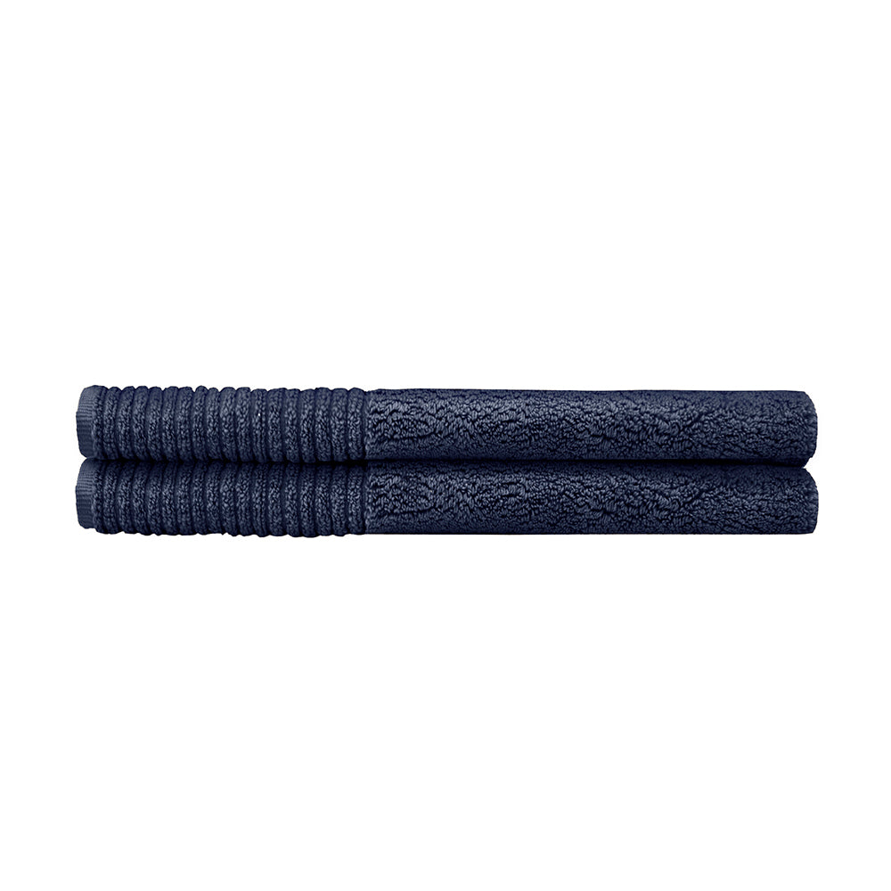 Elvire Bath Mat 2 Pack Navy- Bambury