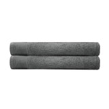Elvire Bath Sheet 2 Pack Pewter- Bambury