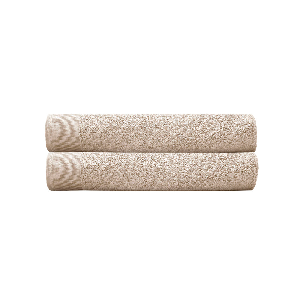 Elvire Bath Towel 2 Pack Buff- Bambury