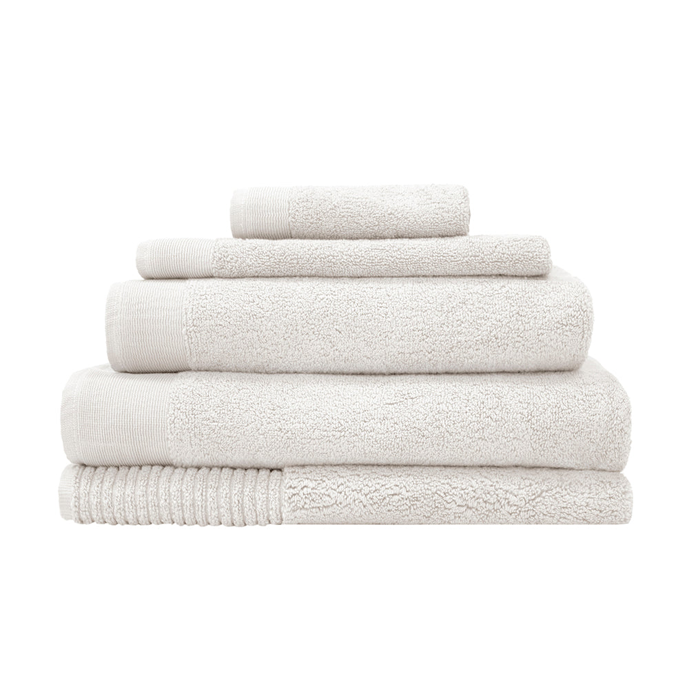 Elvire Bath Towel 2 Pack Ivory- Bambury