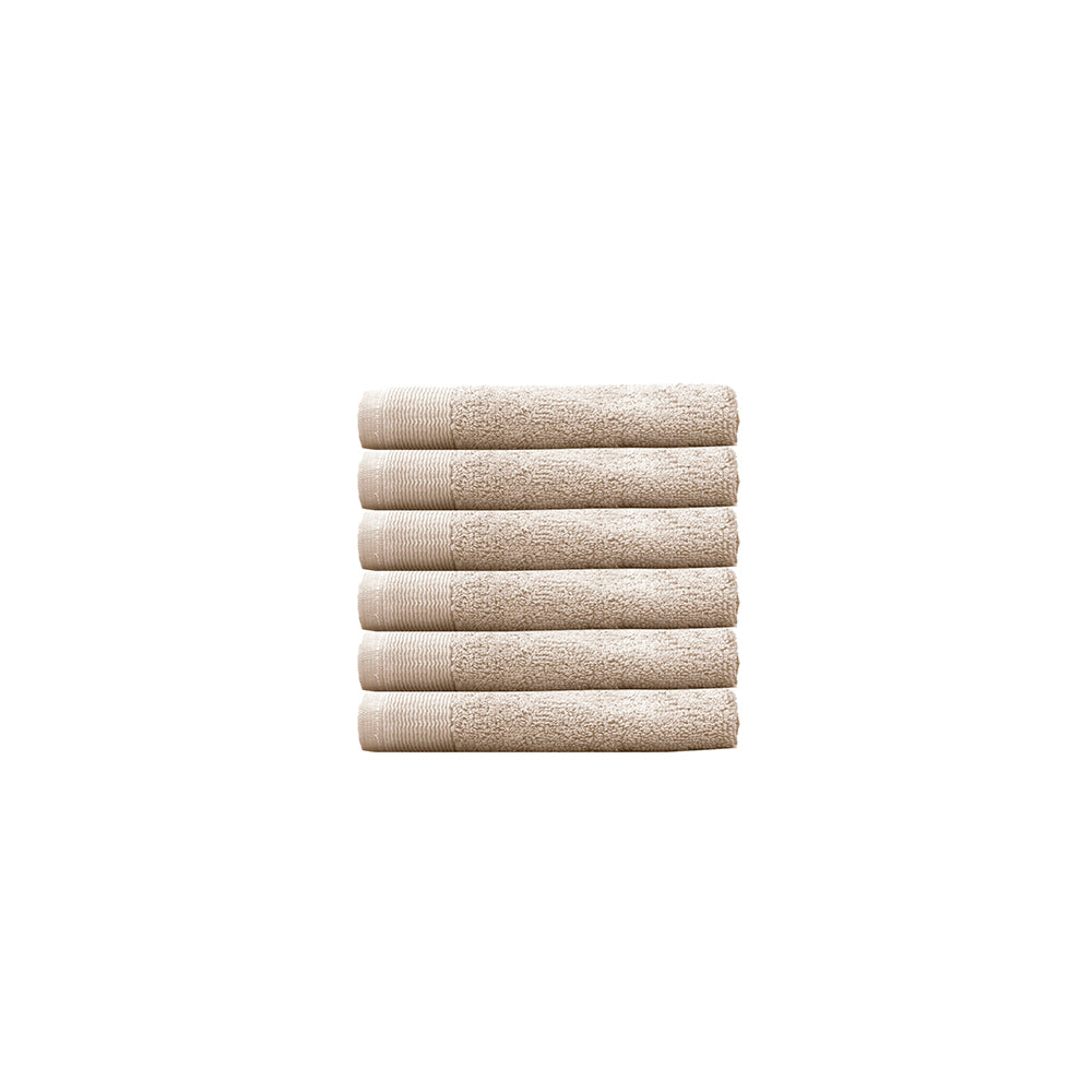 Elvire Face Washer 6 Pack Buff- Bambury