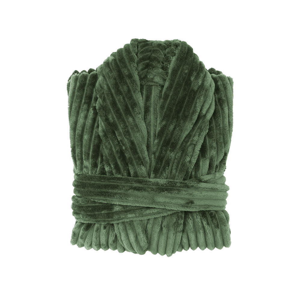 Channel Fleece Robe Juniper Medium/Large - Bambury