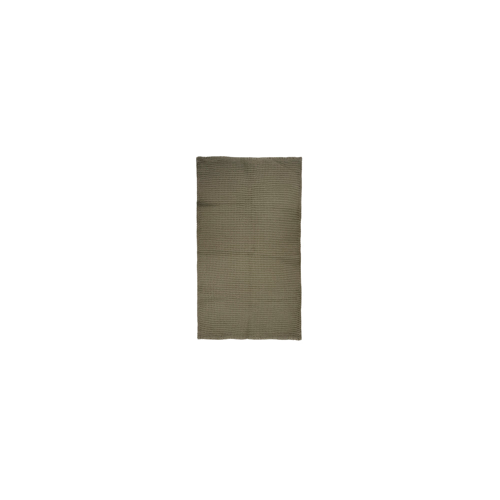Waffle Hand Towel  40x70cm Olive- Bambury