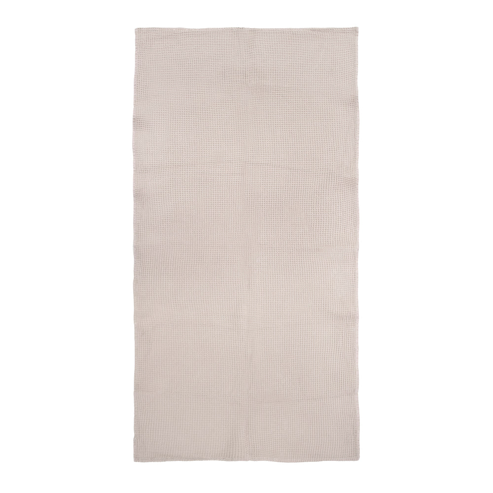 Waffle Towel 80x160cm Pebble- Bambury