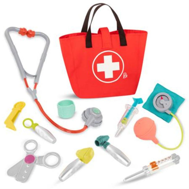 Mini Doctor Care Kit featuring realistic tools for imaginative play and empathy development in young aspiring doctors.