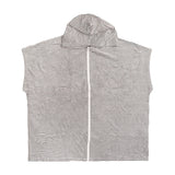 Adult Zip Front Poncho Black - BAMBURY