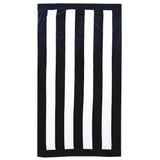 Classic Stripe Beach Towel Navy- Bambury