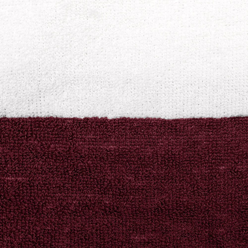 Ecobeach Upcycled Cotton Blend Beach Towel 75 x 150cm Bambury - Maroon