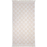 Flora Beach Towel Pebble- Bambury