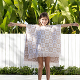 Flora Kids Poncho Pebble- Bambury
