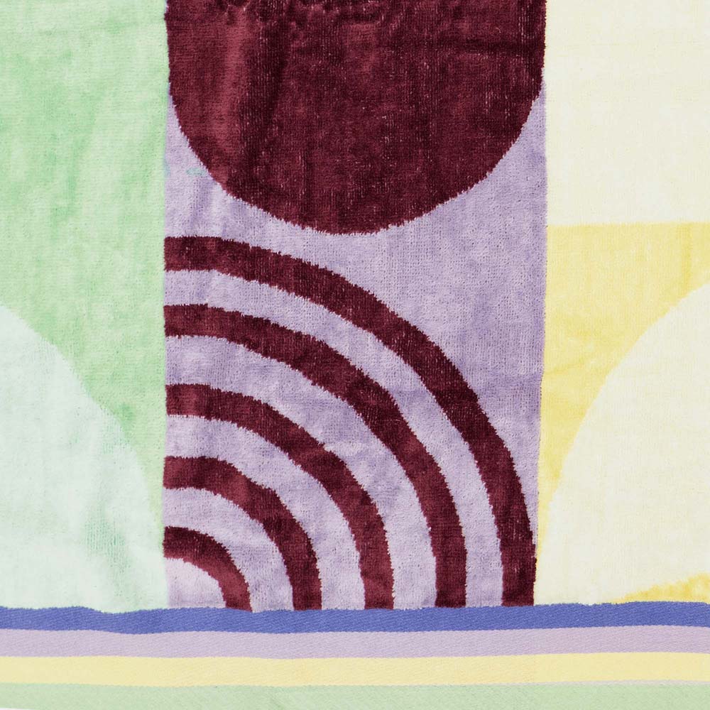 Echo Jacquard Cotton Velour Beach Towel 90 x 170cm Bambury
