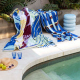 Leno Jacquard Cotton Velour Beach Towel 90 x 170cm Bambury