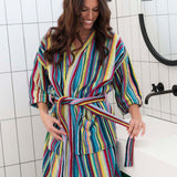 Prism 100% Cotton Terry Short Bath Robe S/M Bambury